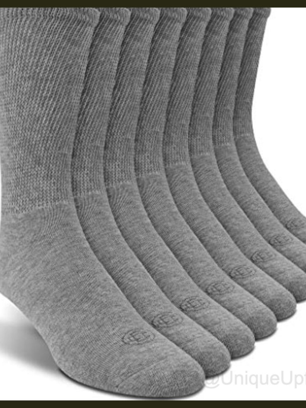 Diabetic Crew Socks Non Binding Seamless Toe Cushioned Support 4 Pairs